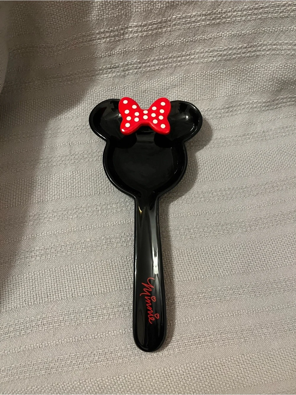 Minnie Mouse Black & Red Kitchen Spoon Rest